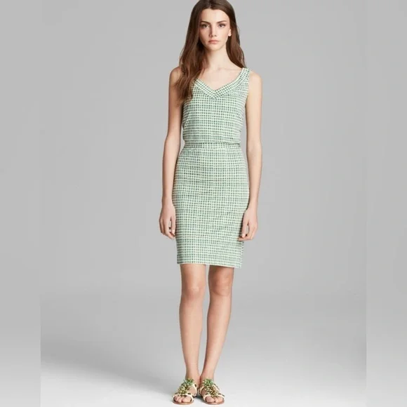 Tory Burch Paris Print Silk Midi Dress - Size M - Picture 1 of 6